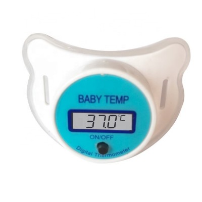 LCD Children's Health Safety Care For Baby Nipple Medical Silicone Pacifier Digital Thermometer