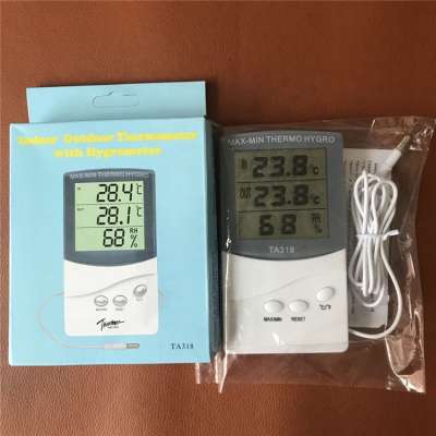 keeps track of the humidity and air quality hygrometer in home Use rf tech weather station moisture